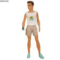 ราคา ชุดตุ๊กตาแฟชั่น1 6สำหรับชุดตุ๊กตาเด็กผู้ชายเค็นชุดถังสีขาวเสื้อแขนกุดสีฟ้ากางเกงขาสั้นสำหรับแฟนตุ๊กตาบาร์บี้ Ken เครื่องประดับ (19664459036)