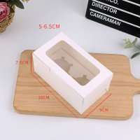 ราคา พร้อมส่ง แพค 10 20 50 ใบ กล่องคัพเค้ก กล่องขนมเบรก snack box 1 2 4 6 ชิ้น แบบไม่มีหูหิว แถมฟรีถาดหลุมใส่คัพเค้กภายในกล่อง เฉพาะ รุ่น 2 4 6 ช่อง (20053008429)