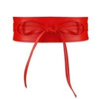 ราคา เข็มขัดกว้าง PU หนังสูงเอวลูกไม้ขึ้นเข็มขัดเอวสายรัด (523862147)