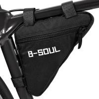ราคา B Soul กระเป๋าจักรยานภูเขาสามเหลี่ยมถุงขี่จักรยานกันน้ำทรงกระบอกใส่ด้านหน้าอุปกรณ์รถจักรยานกระเป๋ามีกรอบ (21236929939)