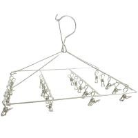 ราคา ที่หนีบผ้า ราวตากผ้า ราวหนีบผ้าสแตนเลส ที่ตากชุดชั้นใน ที่ตากผ้า แบบกลม 20 หนีบ 28 ซม สี่เหลี่ยม 20 หนีบ 29 5 ซม (21629920785)