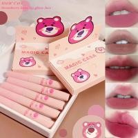 ราคา 5สี ชุดกำมะหยี่เคลือบลิปสติกติดทนนานกันน้ำสีแดงของเหลวลิปกลอเครื่องสำอางเกาหลี (16945054354)
