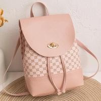ราคา เป้สะพายหลังสุภาพสตรีขนาดเล็กลำลองอเนกประสงค์สำหรับนักเรียนกระเป๋าเป้สะพายหลังขนาดเล็กเด็กผู้หญิงสีขาวสีดำสีชมพูวัสดุ PU นิ่มจับคู่ทุกวัน (21666128990)