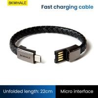 ราคา BKWHALE ชาร์จเร็ว สร้อยข้อมือ สายชาร์จ สร้อยข้อมือแบบพกพา สายเคเบิลข้อมูล สายชาร์จเร็ว สำหรับ iPhone 5 6 7 8 Plus X XR Xs Max OPPO Samsung Android โทรศัพท์ (18809388713)