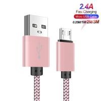 ราคา Micro สาย USB สำหรับ Samsung Galaxy J2 J4 J7 Core J6 Huawei P สมาร์ท2019 LG G3S G4สายเคเบิล Micro USB สาย USB S 2M โทรศัพท์มือถือสายชาร์จ Usb Kablo สีชมพู (8355301622)