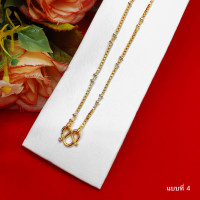 ราคา สร้อยคอสองกษัตริย์ คละแบบ 2k ลายไข่ปลา ไข่เป็ด ความยาว 18 นิ้ว ตะขอตัวเอ็น (16881269809)