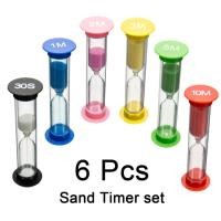 ราคา นาฬิกาทรายจับเวลา6ชิ้นทำจากพลาสติกทรายนาฬิกาทรายสีนาฬิกาทรายจับเวลา30วินาที 1นาที 2นาที 3นาที 5นาที 10นาที (21433236307)