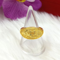 ราคา แหวนทอง 1 2สลึง แหวนตัดลาย แหวนหงส์คู่มังกร แหวนทองเหลืองแท้ ใส่แทนแหวนทองแท้ได้ ชุบเศษทอง ทองไมครอน เสริมดวงเสริมบารมี (9201879165)