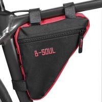 ราคา B Soul กระเป๋าจักรยานเสือภูเขาสามเหลี่ยมกระเป๋าขี่จักรยานกันน้ำด้านหน้าหลอดกรอบกระเป๋าอุปกรณ์จักรยาน (21303381143)