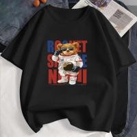 ราคา เสื้อยืดผู้หญิงแฟชั่นเสื้อคอกลมแขนสั้นสีขาวสกรีนลายเสื้อ 083 (17034132185)