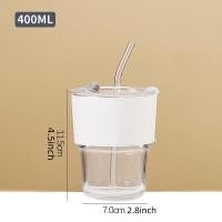 ราคา แก้วมัคถ้วยมีฝาใสสำหรับเดินทางแก้วต้านทานความเย็นความร้อนกระบอกน้ำไวรัสทำจากแก้ว (21447964930)
