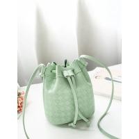 ราคา กระเป๋าหนัง PU ลายสก๊อตนูนสำหรับผู้หญิงกระเป๋าสะพายไหล่แบบพกพาที่สวยงามและกะทัดรัด (21431324920)