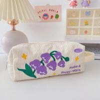 ราคา กระเป๋าดินสอเคสดินสอคอนซีลเลอร์เครื่องเขียนมีซิปลายดอกไม้ทรงสี่เหลี่ยมจัตุรัสดอกไม้ผ้าสักหลาดพกพาได้ด้วยความจุขนาดใหญ่สำหรับ A7187 (20064928156)