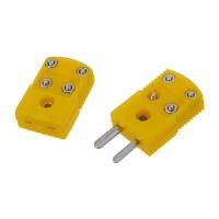 ราคา Yellow Plastic Shell K Type Thermocouple Plug Socket Connector Set (20148805688)