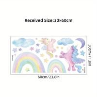 ราคา สติ๊กเกอร์ติดผนังธีมเจ้าหญิงการ์ตูนยูนิคอร์นน่ารักลายดาวเมฆสีรุ้งสำหรับห้องนอนห้องนั่งเล่นสติกเกอร์ตกแต่งผนังเป็นของขวัญสำหรับเด็กผู้หญิง (21573768610)