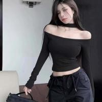 ราคา เสื้อครอปเซ็กซี่ ปาดไหล่ แขนยาวเอวรอย มีสายคล้องคอเก๋ๆ ใส่เที่ยวปาตี้ (21412606029)