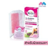 ราคา วีท แผ่นกำจัดขน แว็กซ์สตริปส์ เชีย บัตเตอร์ อัลมอนด์ ออยล์ Veet wax strips 6 แผ่น กล่อง (1326444395)