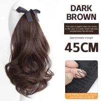 ราคา วิกผมผู้หญิง วิกผมแบบหนีบ วิกผมธรรมชาติสไตล์ลูกไม้เลียนแบบหางม้าสั้นหยิกไมโครม้วนวิกผมสำหรับสุภาพสตรี Pinapple (21290716423)