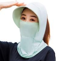 ราคา ผู้หญิง ERNST ป้องกันแดดปีกกว้างพับได้หมวกกันยูวีผ้าคลุมหน้าและคอหมวกแก๊ปหมวกกันแดด (21389431954)