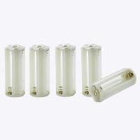 ราคา Flashlight Cylindrical 3 x AAA Battery Plastic Holder Box 5Pcs (20394323430)