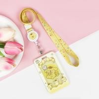 ราคา Sanrio Card Holder with Retractable Lanyard Cute Waterproof Acrylic Card Case ID Card School Card Bus Card Holder Photo Storage (20612222760)