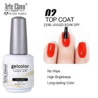 ราคา Arte Clavo 15ml Gel Fluorescent Color Semi Permanent Polish UV Gel Soak Nail Off Hybrid Lacquer Neon Orange Nail Art Gel Varnish (21047006351)