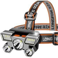 ราคา ไฟฉายคาดหัว Outdoor ไฟฉายชาร์จไฟ USB Rechargeable Headlight ไฟคาดหัว (18320114033)