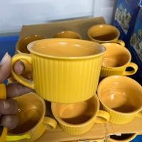 ราคา แก้วมีหูจับ สีเหลือง แก้ว แก้วกาแฟ แก้วสวยๆเท่ๆ แก้วสวยๆ (21634793913)