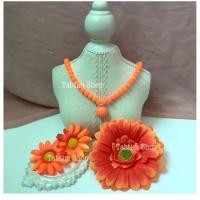 ราคา ราคาชุดละ79บาท เด็กผู้ใหญ่ใส่ได้ เครื่องประดับรำวง ธีมทองกวาว เครื่องประดับชุดทองกวาว สงกรานต์ลอยกระทง (21369064786)