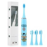 ราคา แปรงสีฟันไฟฟ้าสำหรับเด็ก แปรงสีฟันเด็กลายการ์ตูน แปรงทำความสะอาดขับเคลื่อนด้วยแบตเตอรี่กันน้ำ (16626411051)