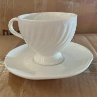 ราคา แก้วกาแฟ โปร 2 แถม 1 แก้วพร้อมจานรอง ชุดของชำร่วยแก้วกาแฟ เซตแก้วกาแฟราคาถูก (21582356907)