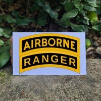 ราคา ลด50 ของแท้ สติกเกอร์ AIRBORNE RANGER ขนาด 5 10 cm น่านลายพราง เป็นพลาสติกทึบ สำหรับติดรถยนต์ มอเตอร์ไซด์ กระจก วัสดุเนื้อแข็งผิวเรียบ (18363911219)