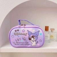 ราคา กระเป๋าดินสอ กระเป๋าเครื่องเขียน กระเป๋าเครื่องสำอางค์ SANRIO งานแท้ หนัง pu กันน้ำได้ ขนาด 19 12 6 cm (20267792347)