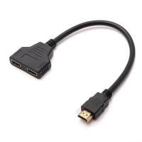 ราคา HDMI Y HDMI splitter cable 1ออก2จอ full hd 1080p (103733769)