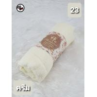 ราคา ฮิญาบ วิสคอสอาหรับ ผ้ายับๆ สีพื้น พันยาว พันเอง ขนาด 180 x 95 cm (18494796582)