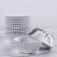 ราคา ถ้วยจีบ ถ้วยกระดาษอบได้ กระทงจีบ ถ้วยคัพเค้ก 3219 สีเงิน สีทอง สีเมทัลลิค แพ๊ค 100 ใบ (14881494142)