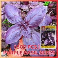 ราคา ปลูกง่าย ปลูกได้ทั่วไทย เมล็ดสด100 เมล็ดกะเพราสีม่วง 500เมล็ด ถุง Organic Purple Basil Seeds Vegetable Seeds for planting เมล็ดผักชี เมล็ดพันธุ์ผัก ต้นไม้มงคล ผักสวนครัว เมล็ดบอนสี บอนไซ พันธุ์ผัก เมล