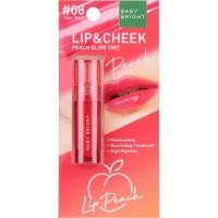 ราคา BABY BRIGHT lip cheek peach glow tint ลิปแอนด์ชีคพีชโกลว์ทินท์ 2 4G เบบี้ไบร์ท ลิปเนื้อออยล์ ลิปสีชัด ทินท์ติดทน ลิปทินท์ (19761466138)