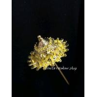 ราคา ปิ่นปักผม เครื่องประดับผมสีทอง พร้อมตุ้งติ้งใบไม้ไหว ปิ่นล้านนา ปิ่นเจ้านาง (14326180379)