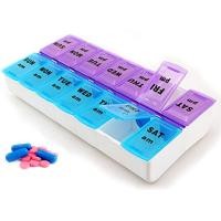 ราคา กล่องใส่ยาพกพา กล่องยา กล่องใส่ยาพกพา14 ช่อง กล่องใส่ยาเม็ด ที่ใส่ยา ที่เก็บยา ตลับยา กล่องใส่ยา 14 ช่อง Pill organizer กล่องใส่ยา 7 วัน (8594918028)