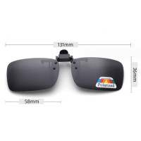 ราคา คลิปออนกันแดด Polarized Clip on หนีบบนแว่นสายตา เปลี่ยนเป็นแว่นกันแดดทันที (21378594731)