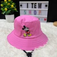 ราคา หมวกบักเก็ตเด็ก ผู้ใหญ่ หมวกใส่คู่แม่ลูก ปักมิกกี้ สายรัดคางปรับขนาดได้ พร้อมส่ง (20800086358)