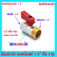 ราคา วาล์ว บอลวาล์ว มินิบอลวาล์วผ ม เกลียวนอก ใน ทำจากทองเหลืองแท้ (21362399610)