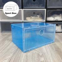 ราคา กล่องรองเท้าฝาข้าง กล่องเก็บของ แบบฝาข้าง กล่องอเนกประสงค์ ฝาเปิด ปิด พร้อมรูระบายอากาศ วางซ้อนต่อกันได้ (15698499549)