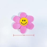 ราคา GJ1013 เข็มกลัดดอกไม้หน้ายิ้มหลากสี ตกแต่งกระเป๋าสวยๆ (21407627684)