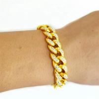 ราคา สร้อยข้อมือเพชรแฟชั่นแนวคิวบาสำหรับผู้ชายเครื่องประดับแฟชั่นฮิปฮอป (21431083735)