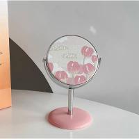 ราคา กระจกแต่งหน้า กระจกตั้งโต๊ะ น่ารักมากๆ ลายดอกไม้ 4ลายให้เลือกได้ พร้อมส่งไทย (20157032472)