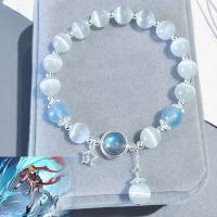 ราคา Genshin กำไลข้อมือรูปแมวทำมือกำไลข้อมือคริสตัลรูปแมวทำมือ DIY อุปกรณ์เสริมคอสเพลย์แฟชั่น (19551779609)