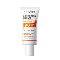 ราคา SADOER 5X ป้องกันการเกิดออกซิเดชัน ว่านหางจระเข้ วิตามินอี ครีมกันแดด 50 กรัม ครีมกันแดด 220g Spf90 Pa ครีมกันแดดบำรุงผิว 4 ใน 1 ทนน้ำและเหงื่อ (21719293817)