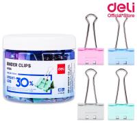 ราคา Deli คลิปหนีบกระดาษขนาด 19mm 40 ชิ้น 8555S Binder Clips 19mm ลวดเสียบกระดาษ คลิปเสียบกระดาษ คลิปหนีบกระดาษ อุปกรณ์สำนักงาน เครื่องใช้สำนักงาน (6909608892)
